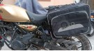 Fit For Royal Enfield Guerrilla 450 Canvas Pannier Bags With Mounting Black - SPAREZO